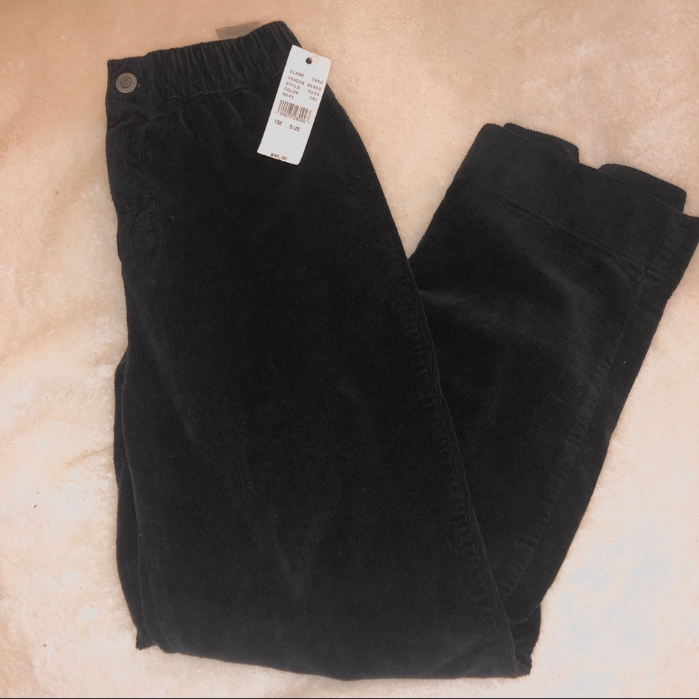 brandy melville navy cordoroy pants